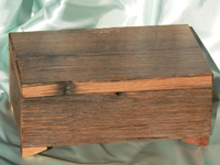 reclaimed oak trinket box